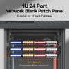 Enmane 24 Port Patch Panel RJ45 Patch Panel CAT6a Keystone