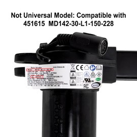 Fromann Recliner Motor Limoss 451615 Actuator Replacement Kit with Power Supply,Cables and Switch Control