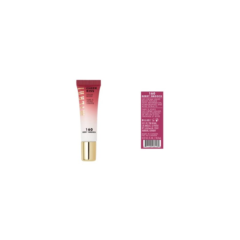 Milani Rubor Liquido Multiusos Cheek Kiss Liquid Blush 160 Berry