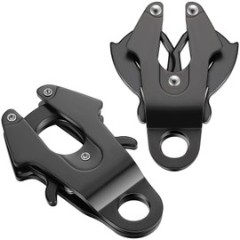 Reginary 2 Pcs Frog Clip Dog Leash Clip for Linking Black Pet Collar Clasp Quick Release Frog Cable Dog Leash Buckle Dog Chain Buckle Replacement Clasp