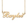 18K Gold Plated Name Necklace Baylee for Women Heart Pendant