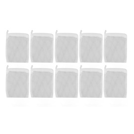 10PCS Fish Tank Filter Media Bags Fine Mesh Aquarium Nylon Mesh Filter Bags with Zipper for Activated Carbon Ceramic Rings
