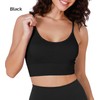 ODODOS 3-Pack Seamless Sports Bra for Women Ribbed Camisoles Non