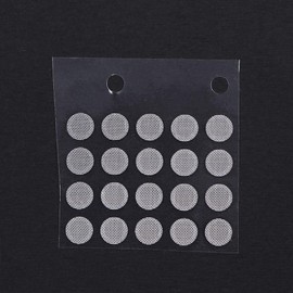 SquarezhenBo 20 Pieces Dust Network Shell Steel Mesh Sound Outlet In-Ear Dustproof Headphone Mesh Filter 4mm Headphone Parts White