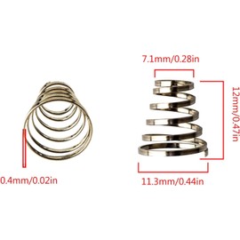 10Pcs Silver Bike Wheel Skewer Spring, Stainless Steel Bike Hub Quick Release Lever Shafts Spring for Cycling Mountain Road Bike Wheel Skewer Spring Stainless Steel Hub Quick Release Lever