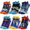 Welwoos Children's Funny Socks Boys Sneaker Socks Colourful Short Children's