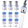 Pack of 3 Water Filter Tap 360° Rotatable, Transparent, with
