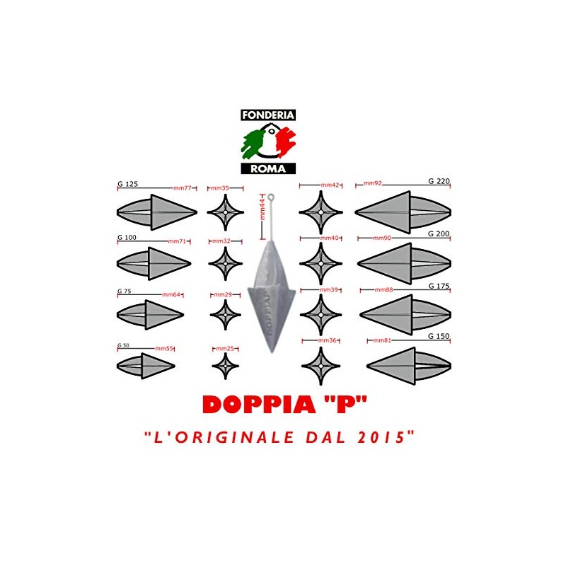 Fonderia Roma, Double Peach Stick Lead Grey 100g