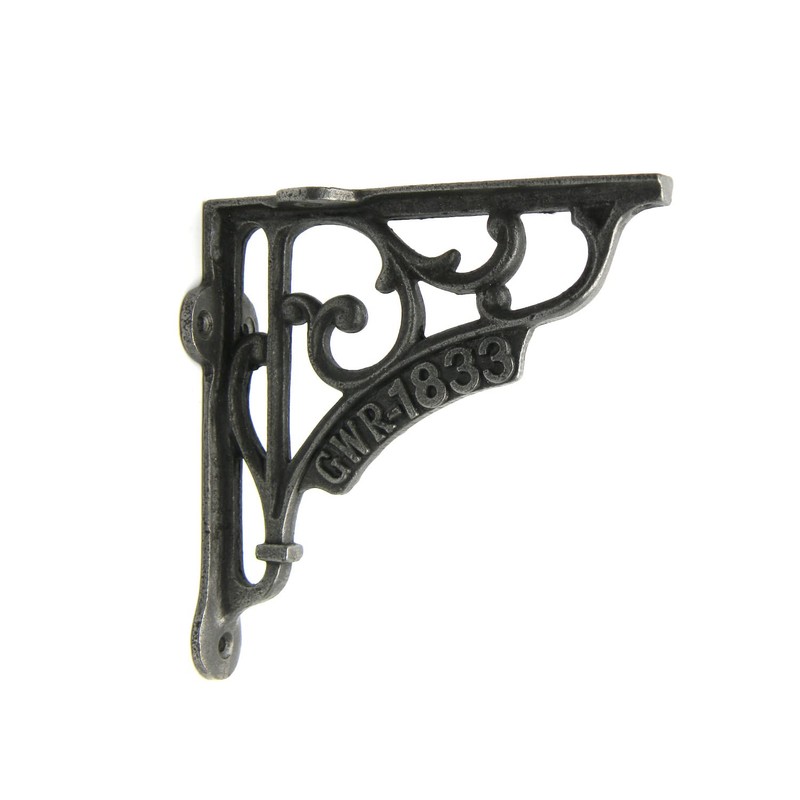 Oakcrafts - Pair of Shelf Brackets GWR 1883 Antique Cast