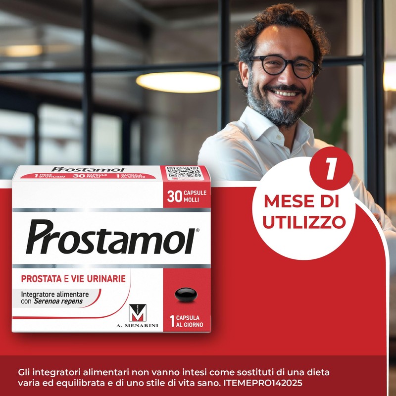 Prostamol 30 Capsule Molli - Integratore Alimentare a base di