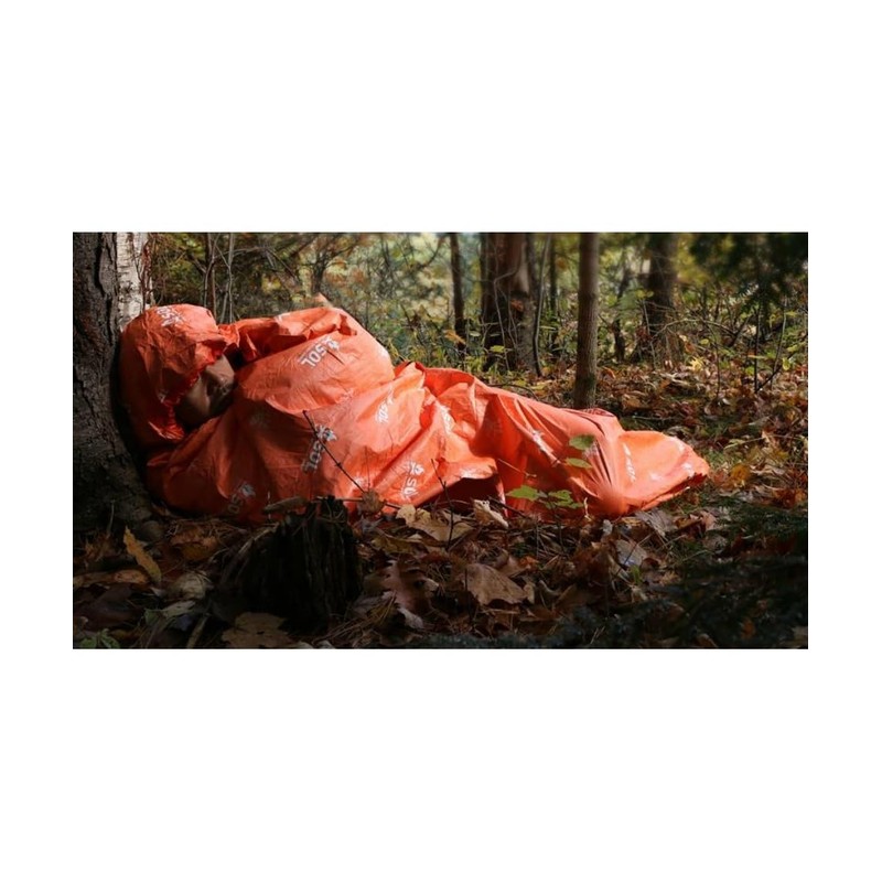 【日本正規品】SOL New Escape Vivi Orange Breathable Sleeping Bag Disaster Relief