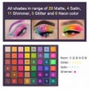 UCANBE EXOTIC FLAVORS Neon Eyeshadow Makeup Palette - 48 Colorful