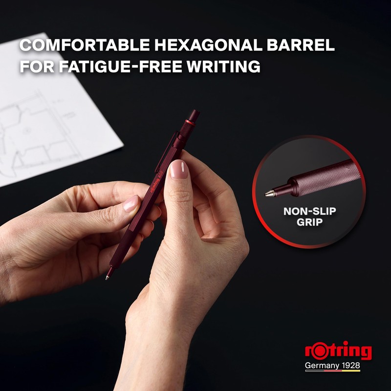 rOtring 600 Ballpoint Pen | Medium Point | Black Ink