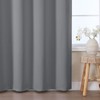 VEHEDE Blackout Grey Thermal Curtains for Living Room 90 Inch