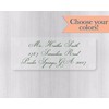 60ct - RSVP Formal Return Address Labels on Clear Transparent
