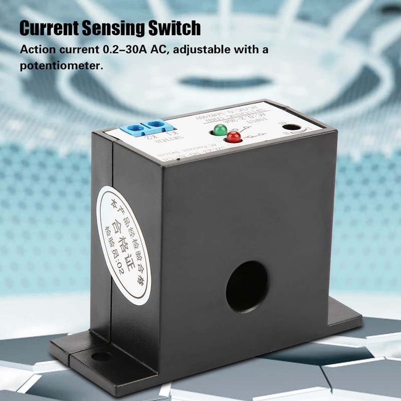 WQAPVHBG Current Sensing Relay Switch, ± 1% Accuracy Normally Open