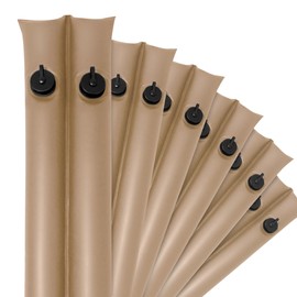 Robelle 10 ft. 6-Pack Commercial Tan Double Chamber Pool Cover Weights, Double Seams, .25 MM Thick Vinyl, Oversized Jumbo Screw Valve Cap, Pool Water Bags, Water Tubes