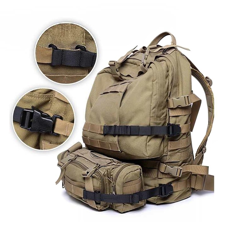 CHIVOLONA 4 Pack Molle Attachments,Tactical Military Binding Retainer,Backpack Straps,Webbing Retainer