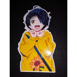 Ai Ohto from Wonder Egg Priority Glossy Sticker Anime Appliances, Wall, Windows!