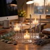Yiyiring 3 Set Hurricane Glass Candle Holders Pillar Votive Hand