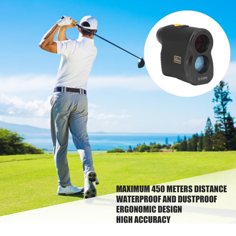 Range Finder Golfing Maximum 450 Meters Distance Handheld Waterproof Dustproof