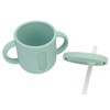 Silicone Sippy Cups Double Handles Lightweight Toddler Training Cup with