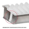 KRATKI ventilation grille fireplace grille FRESH 17cm x 17cm white