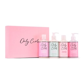 Only Curls Full-Size Bundle, 250ml & 300ml, Curly Hair Product Set, Nourishing Shampoo, Detangling Conditioner, Curl Creme & Enhancing Curl Gel, Cruelty Free, For All Curly Hair Types
