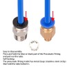 Aokin 10 Pcs PC4-M6 Pneumatic Fitting and 10 Pcs PC4-M10