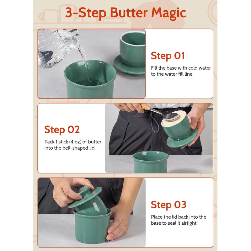 Counter with Water Line for Fresh Spreadable Butter - French