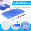 Commode Liners with Absorbent Pads 60 Pack Leak-Proof Bedside Commode