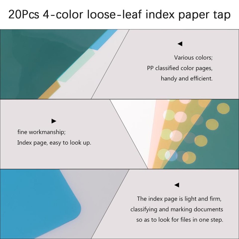 Index Sheet Divider Card Sheet a4 30 Holes Divider Labels