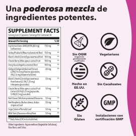 Lifeseasons Pausitivi-t Apoyo Para La Menopausia 60 Cápsulas Sabor Sin Sabor