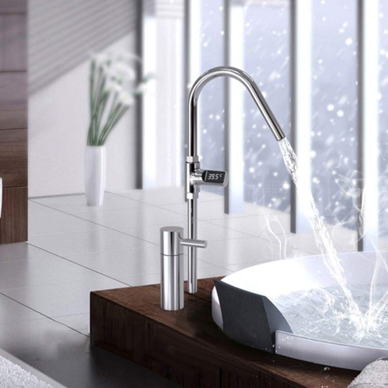 LED Display Celsius Home Water Shower Thermometer Flow Water Temperature