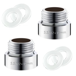 Tworider 2pcs15mm Shower Arm Extension, shower arm coupler, Handheld Stainless Steel Shower Head Extension Arm For Bathroom Accessories