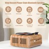 Fdit Vinyl Record Player Style Bluetooth Speaker, Old Fashioned Classic