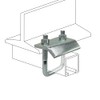 Strut to Beam Clamp with Square U-Bolt and Nuts, 13/16"