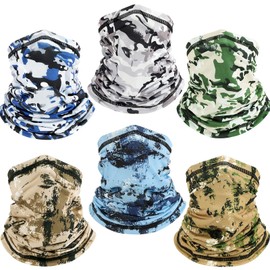 Cooling Neck Gaiter for Men Women Gator Face Mask Scart Cover Breathable Sun Protection Balaclava (camouflage-A)