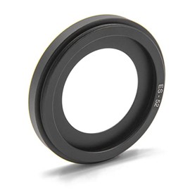 vhbw Lens Hood Replacement for Canon ES-52 for 52 mm Lens Black, Metal, Round