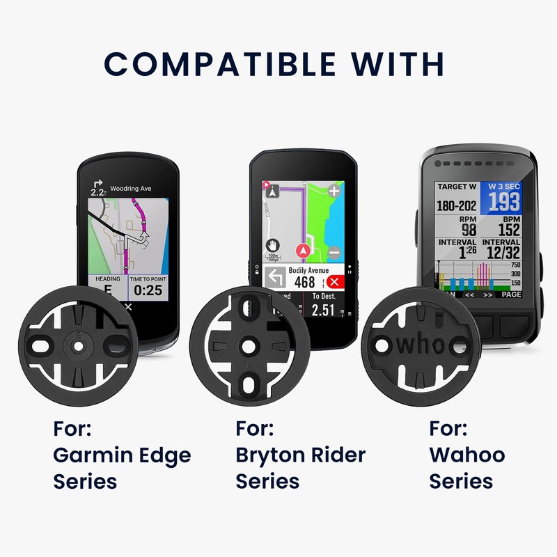 kwmobile Mount Compatible with Garmin Edge/Bryton Rider/Wahoo Mount - Bicycle