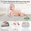 NOONKTY Foldable Extra Large Play Mat, Non Toxic Foam Thick