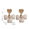 Unbranded FLOWER Rhinestone Dangle Earrings