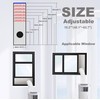 LIHONK Portable ac Window Vent kit【Titanium Silver+Black 100% Light Block】-
