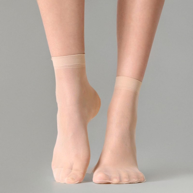 [aninako] 10足組 ショートストッキング レディース ストッキング 光沢ストッキング ストッキング 20 ダニエル 柔軟