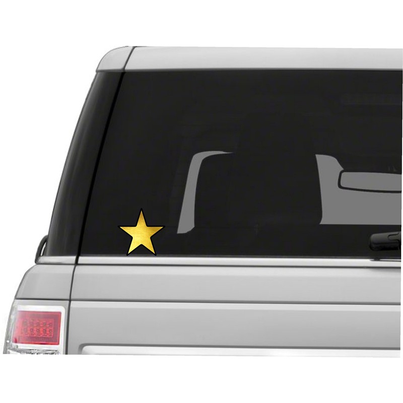 Vinyl Junkie Graphics Custom Star Stickers (Gold)