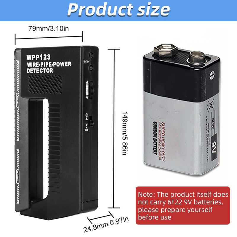 Wpp123 Wire Pipe Power Detector, 3 in 1 Wall Scanner