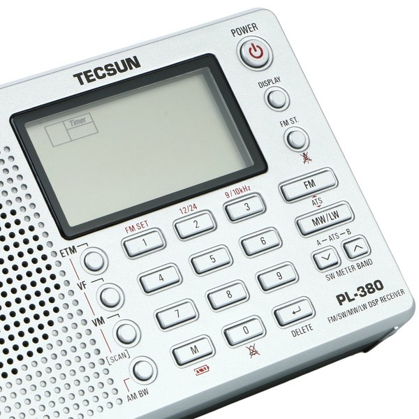 TECSUN PL-380 Digital DSP Short Wave Radio, Portable BCL Receiver,