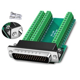 ANMBEST DB44 Solderless Connector, Male D-SUB to 44-pin Port Terminal Adapter Breakout Board with Bolts