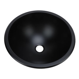 12inch Round Stainless Steel Sink, Single Bowl RV Sink with 1.6inch Drain Port, 10.8inch Installation Hole, Drop in Bathroom Vanity Sink, Small RV Motor Home Sink