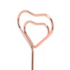 15PCS Table Number Holder 22cm Heart Shaped Iron Wire Picture